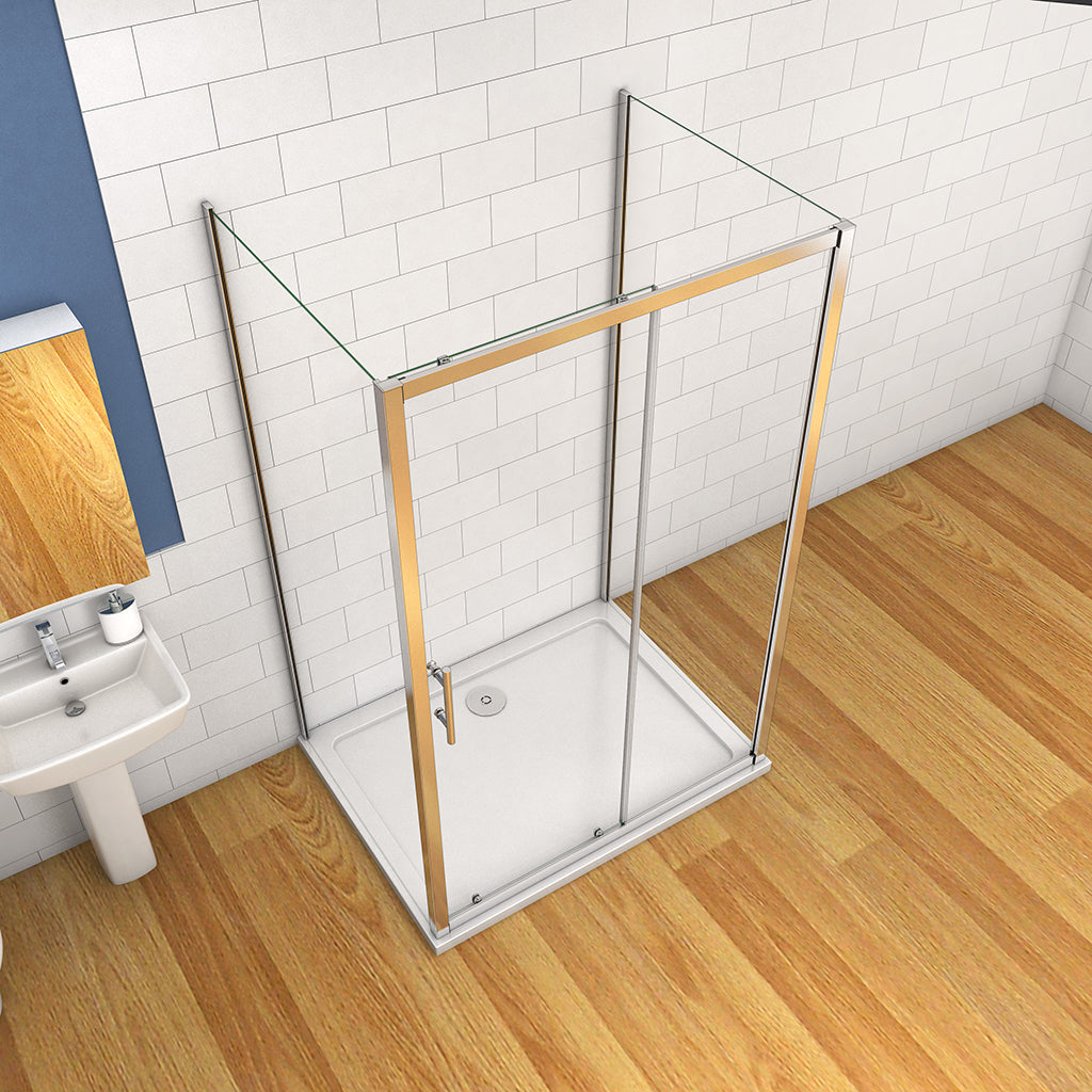 1000x800 H.1900 mm Schiebetür U-Form für badezimmer