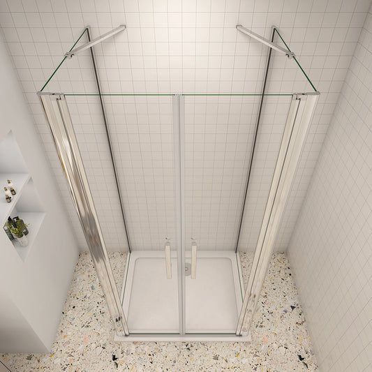 800x800 H.1950 mm zweitürig U-Form Dusche Duschtasse Ablaufgarnitur für badezimmer