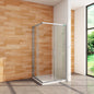 900x760 H.1850 mm Schiebetür Eckeinstieg Duschtasse
