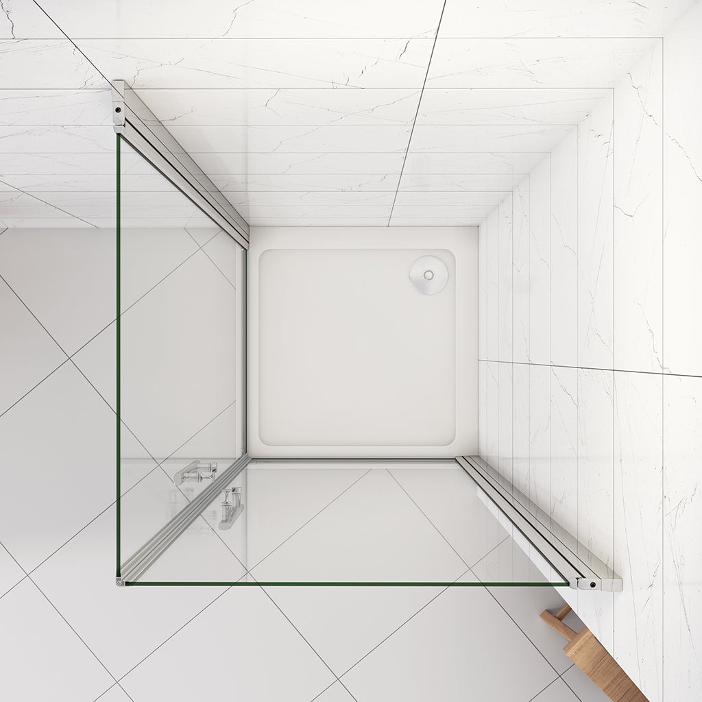 900x900 H.1850 mm Drehtür Eckeinstieg Duschtasse für badezimmer