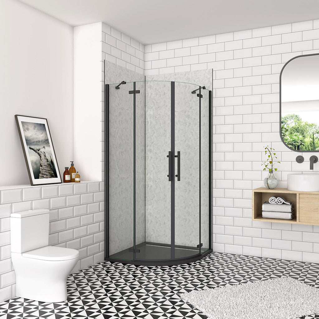 900x900 H.1950 mm Falttür Runddusche Eckeinstieg Duschtasse Ablaufgarnitur Wandverkleidung badezimmer ideen