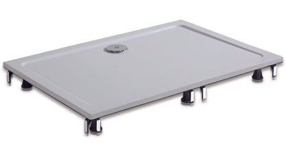 Zubehör Dusche Armatur Schürze & 8xStellfüße für 100x90cm  Duschtasse Duschwanne Bodenelemente