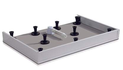 Zubehör Dusche Armatur Schürze & 9xStellfüße für 110x90cm  Duschtasse Duschwanne Bodenelemente