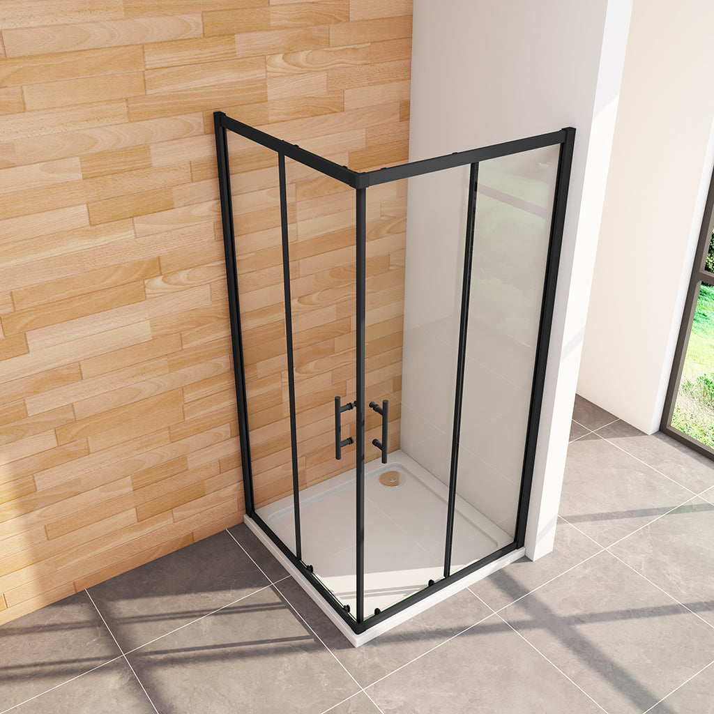 Duschkabine 80x80 H.195 cm Schiebetür Eckeinstieg Duschtasse badezimmer ideen
