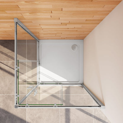 Schiebetür Eckeinstieg 900x760xH.1850mm Duschtasse