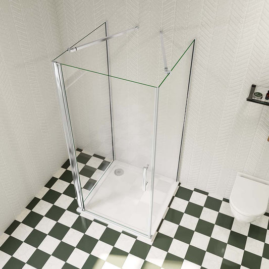 U Duschkabine 900x700 H.1850 mm Drehtür U Form für badezimmer