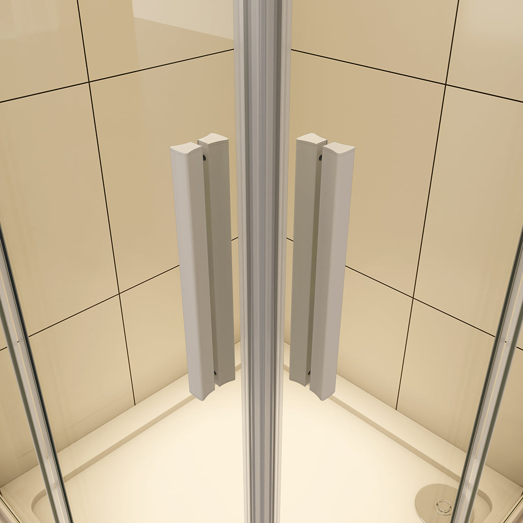 duschschiebetür glas grauweiss Eckeinstieg 90x70 H185 cm badezimmer ideen
