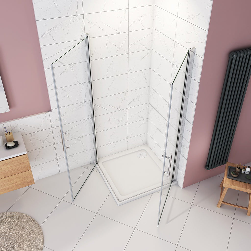 ozean 90x90 Eckdusche Drehtür Duschwanne PK1 9 9GR cm badezimmer ideen