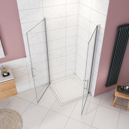 ozean 90x90 Eckdusche Drehtür Duschwanne PK1 9 9GR cm badezimmer ideen