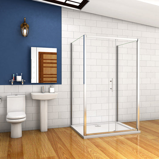 ozean Duschkabine 120x80 U-Form Schiebetür cm für badezimmer