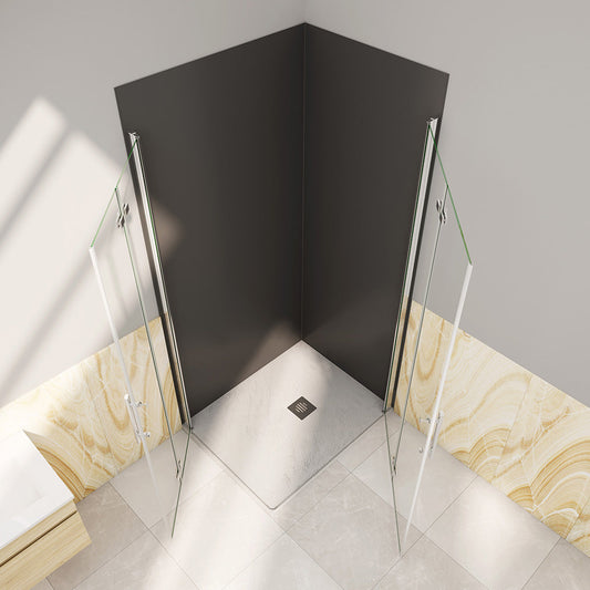 ozean Glasdusche 80x70 Falttür Eckeinstieg cm für badezimmer