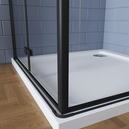 ozean duschkabine 100x76 H195 cm duschkabinen eckeinstieg duschwanne ablaufgarnitur für badezimmer