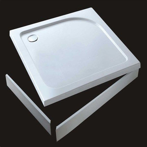 Zubehör Dusche Armatur Schürze & 8xStellfüße für 90x90cm  Duschtasse Duschwanne Bodenelemente