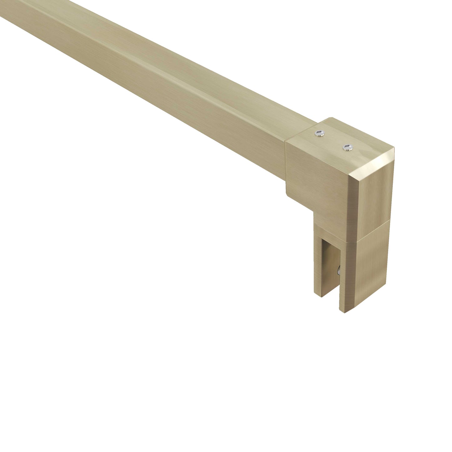Stabilisierungsstange Dusche Glashalter Befestigungsstange Wand-Halter 90 cm für Glasscheibe von 6-10mm